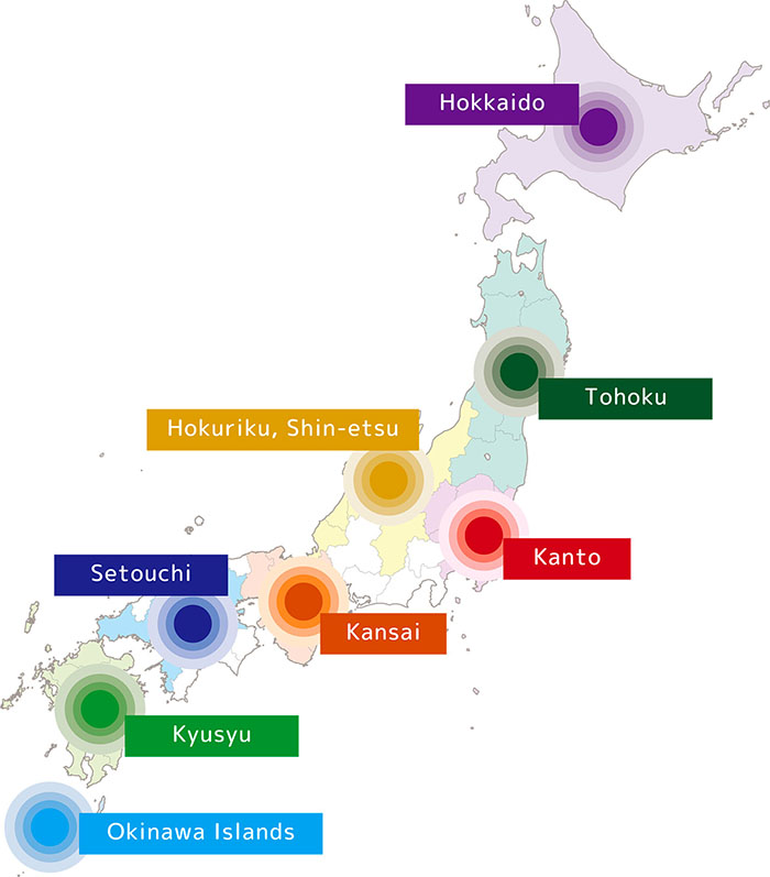 Japan map