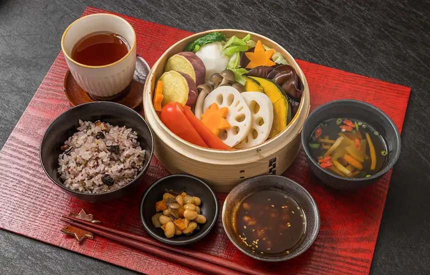 Dishes Gracing a Kansai Dining Table