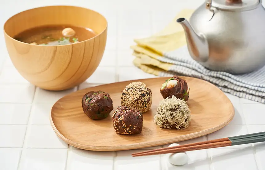 Miso Balls Made During a Miso-Making Experience at a Traditional Miso
Brewery
