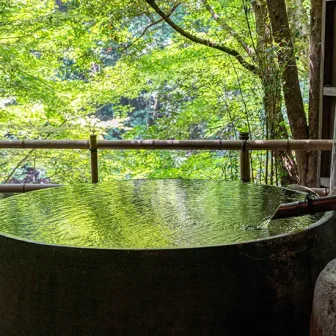 An Open-Air Bath Surrounded by Rich Nature